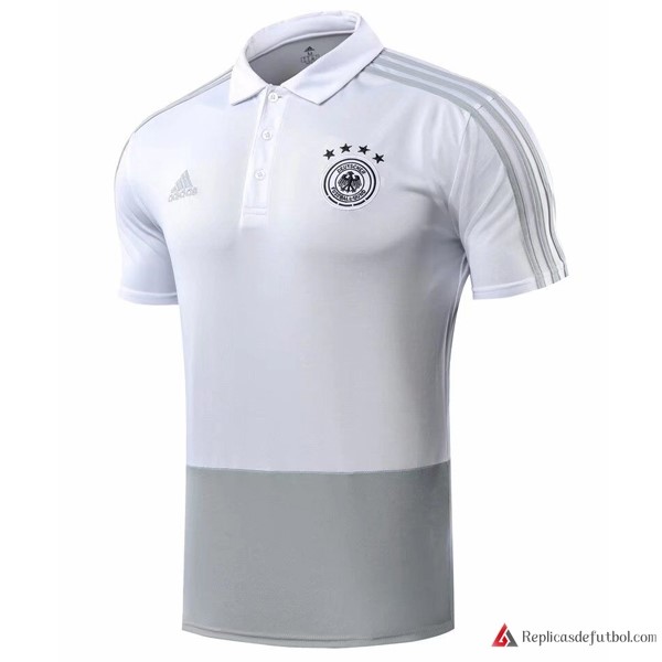 Polo Alemania 2018 Gris Blanco